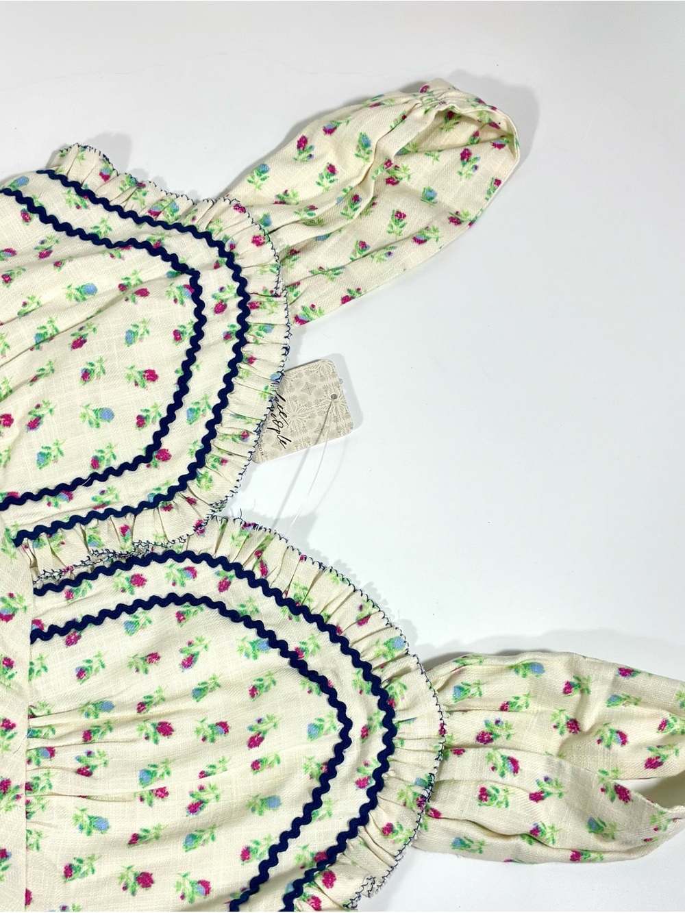 Free People Sweet Hearts Floral Sleeveless Cotton Midi Dress Western Medium NWT - Picture 11 of 17